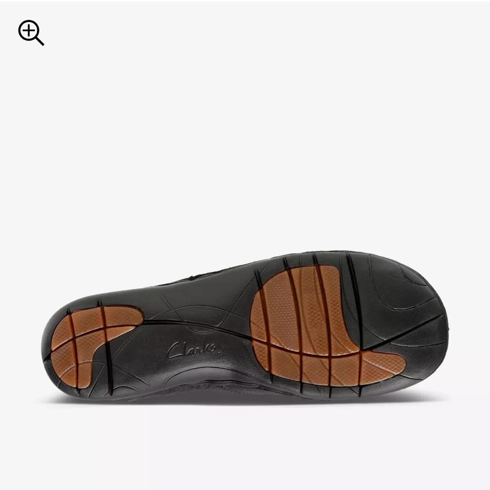 Clark’s Unstructured Un Loop Black Leather Casual Slip-On Shoes - Picture 7 of 11